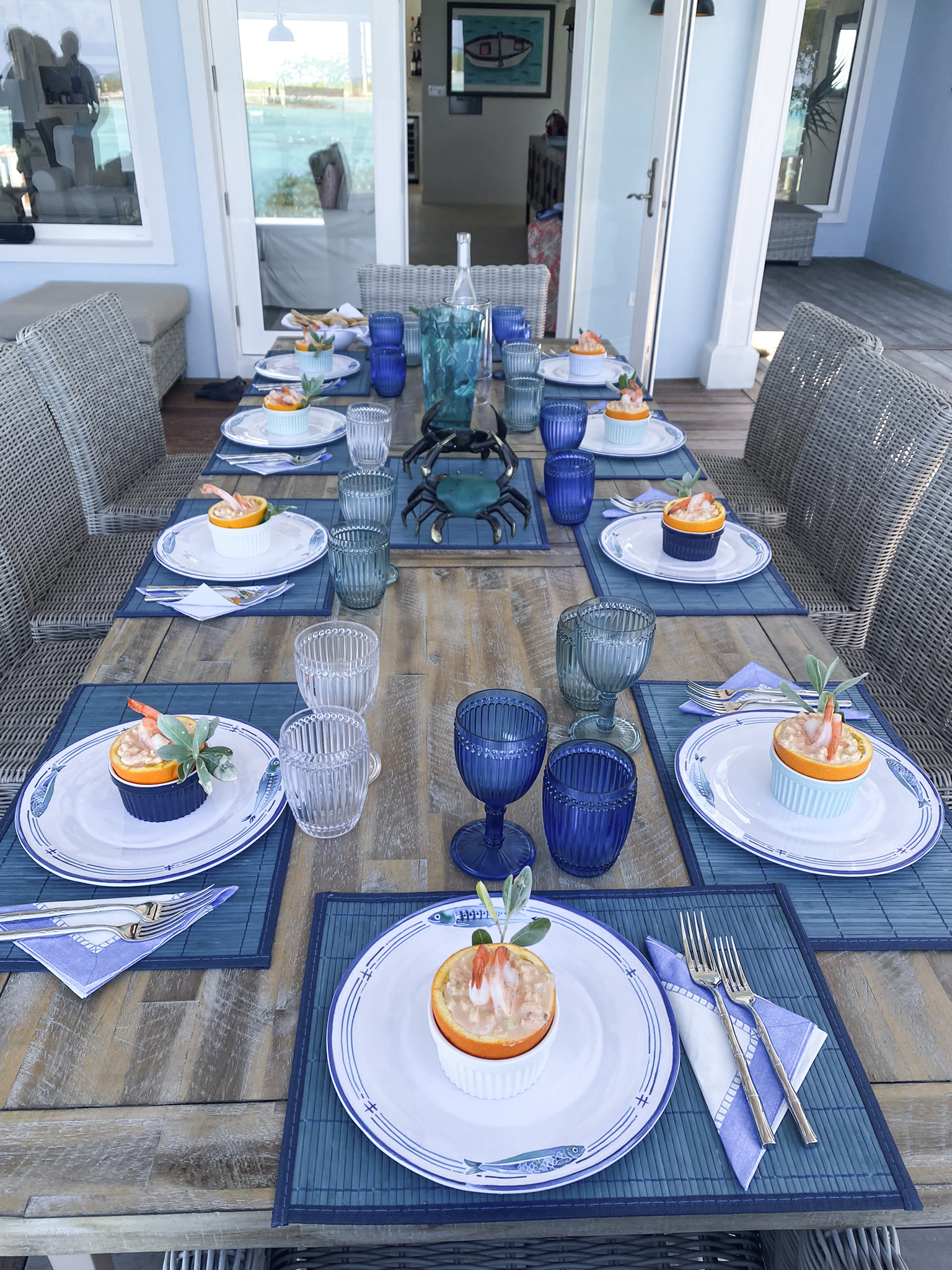Amani-House-Exuma-7-dinnertable-set-for-eight
