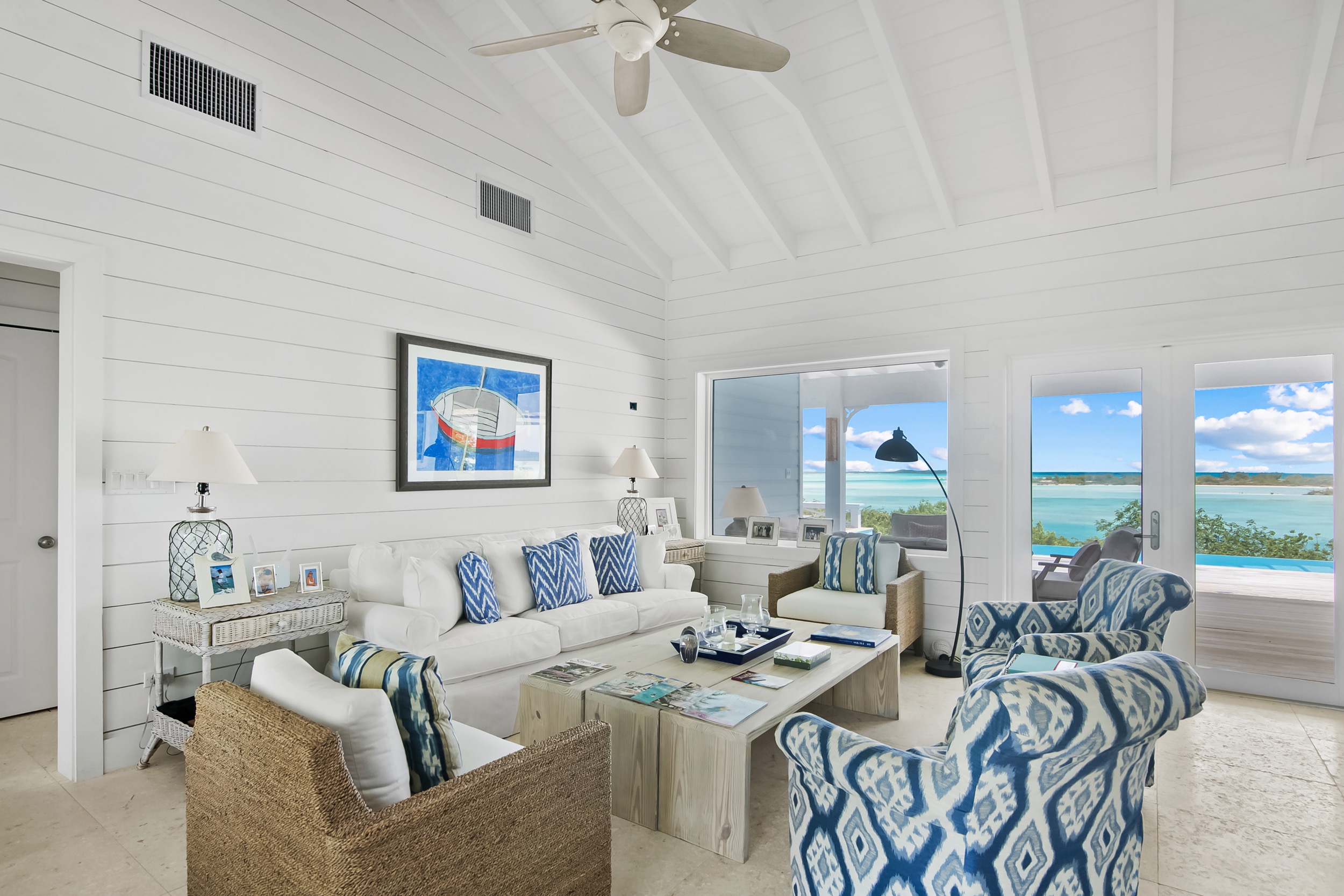 Amani House Exuma Bahamas Indoor Living area Sofas 6