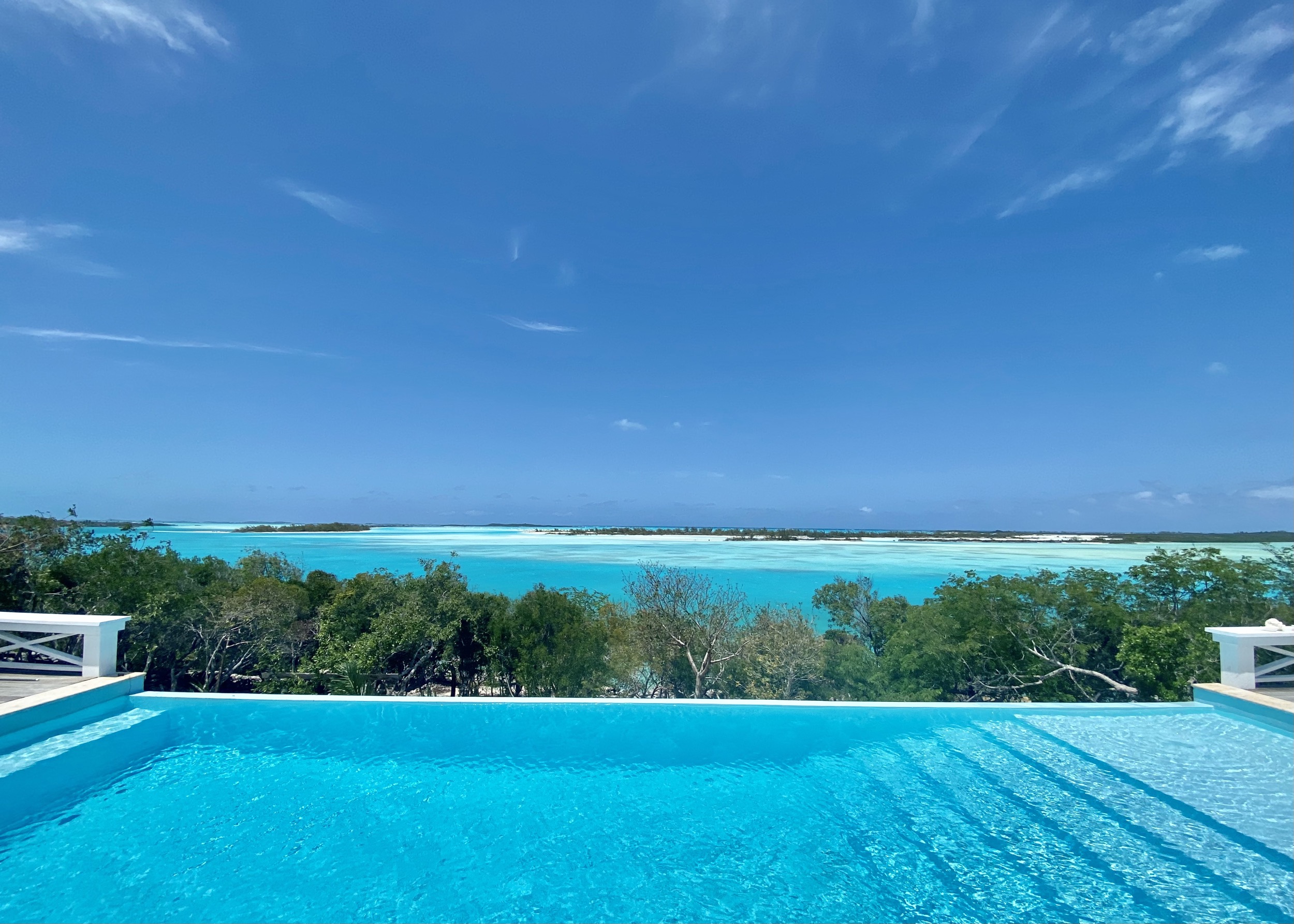 amani house bahamas infinity pool overseeing ocean