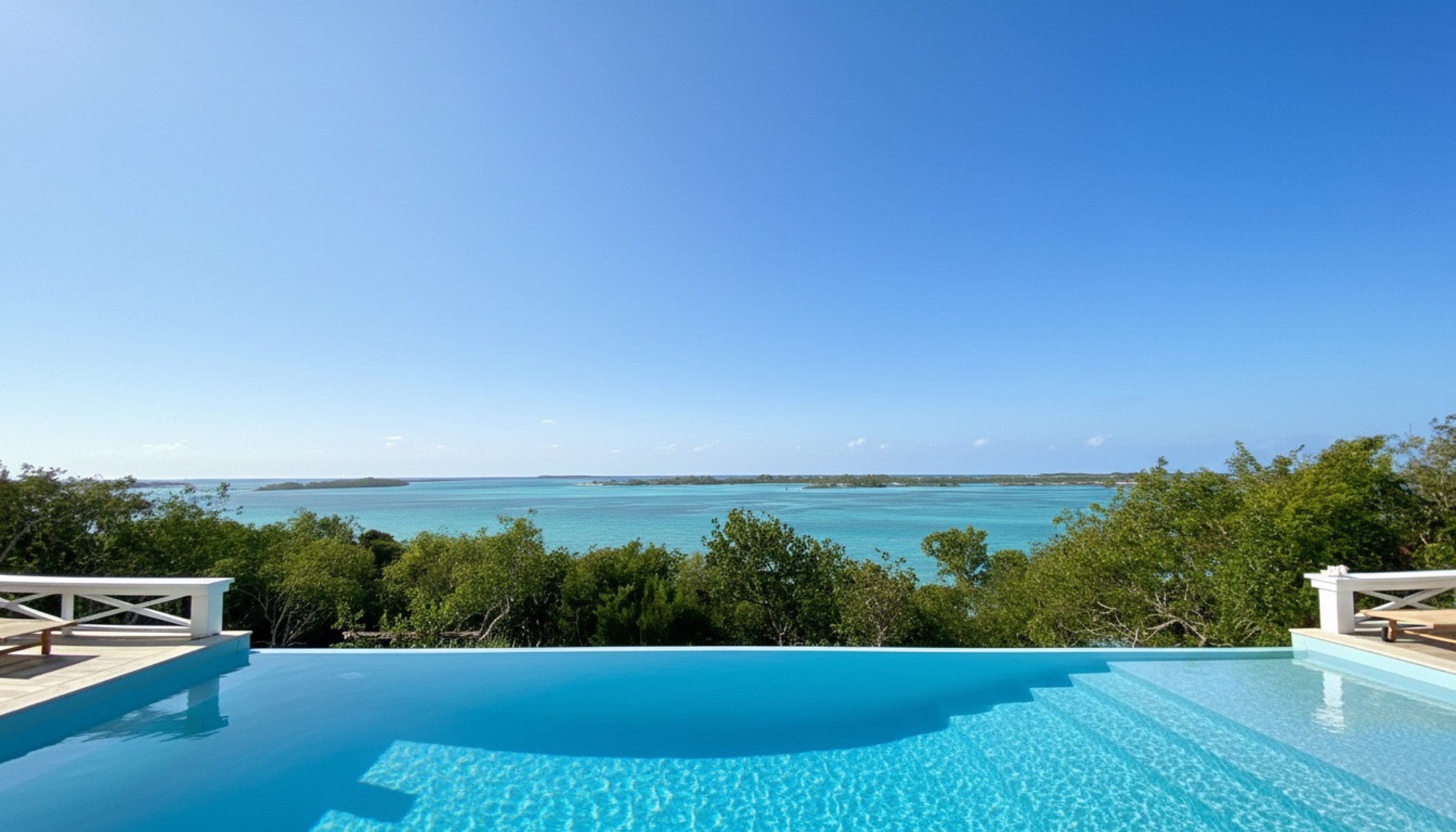 amani house bahamas sunny day at the pool