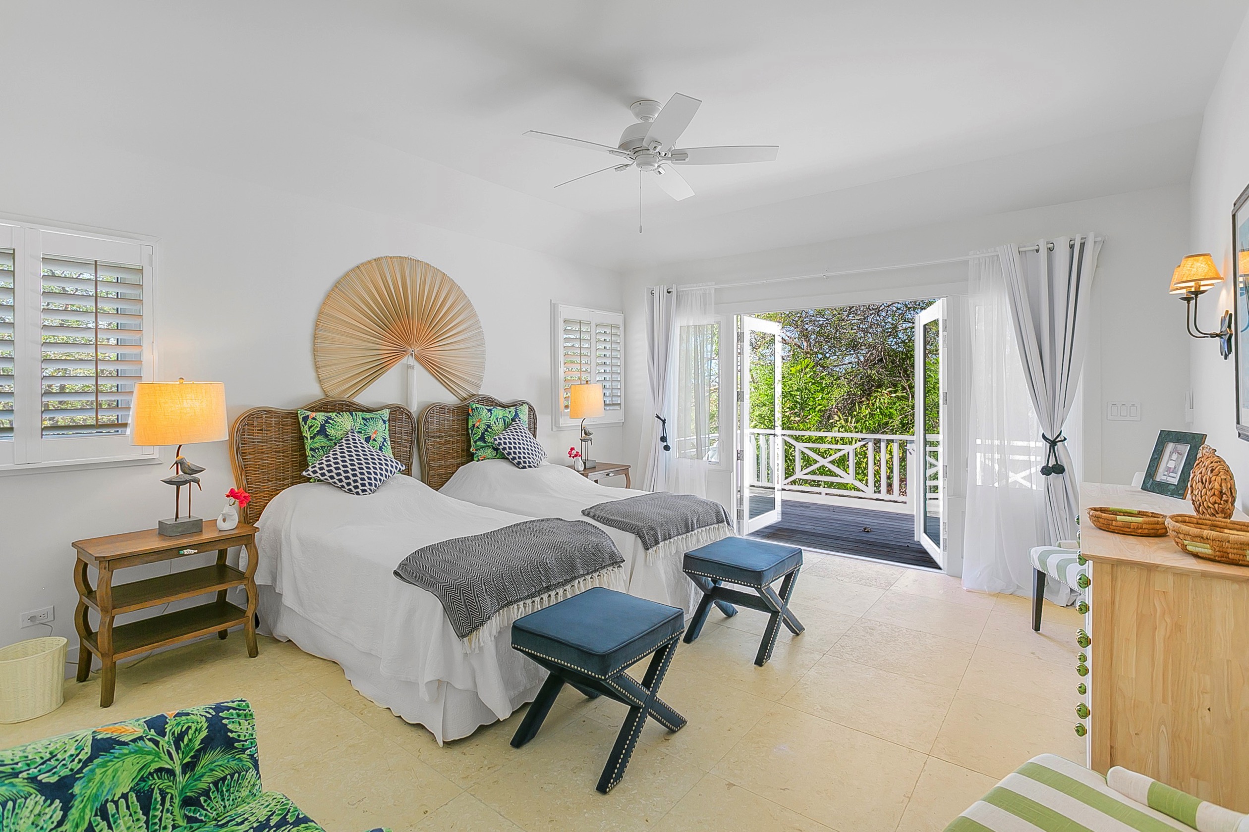 double bedroom suite Bakari house Great Exuma Bahamas